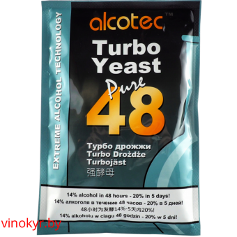 Спиртовые турбо дрожжи Alcotec 48 Pure 135 гр